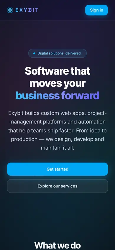 Exybit Boards on mobile