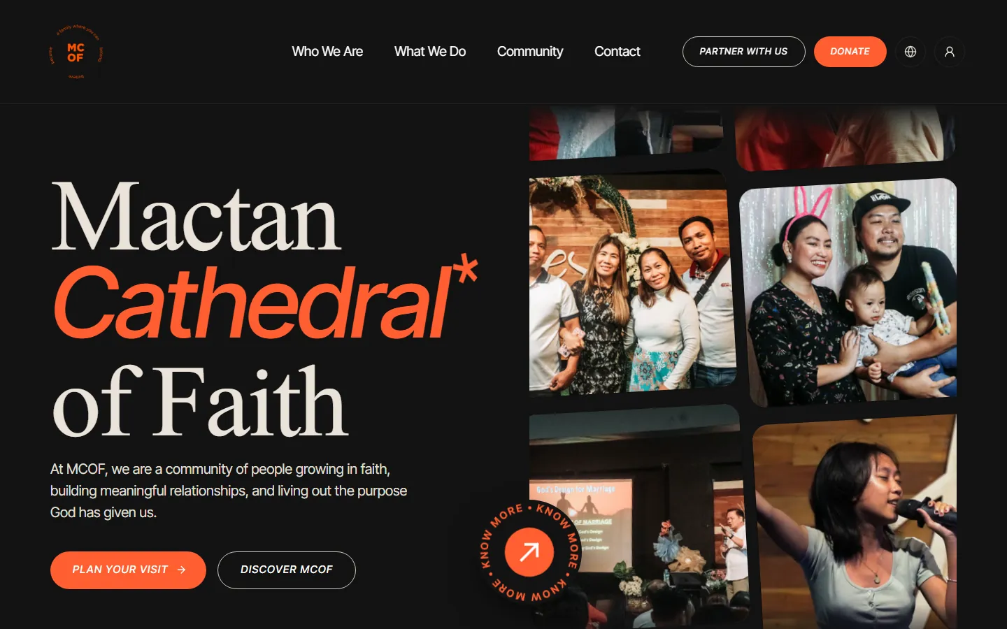 Mactan Cathedral of Faith website homepage