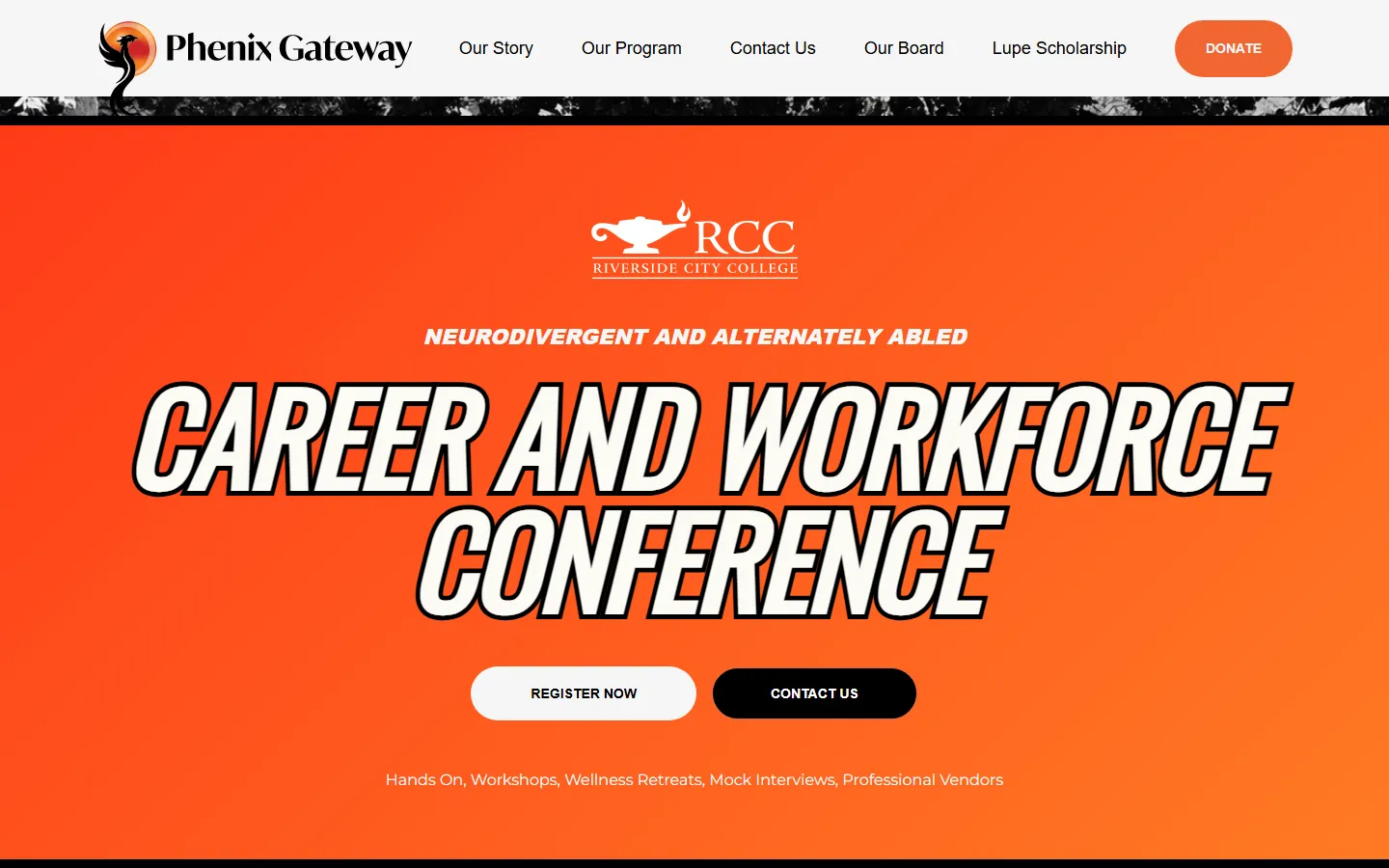 Phenix Gateway website homepage